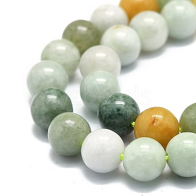 Natural Myanmar Jade Beads Strands G-E576-08A-1