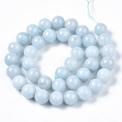 Natural Chalcedony Beads Strands X-G-S333-10mm-004-1