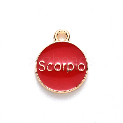 Alloy Enamel Pendants ENAM-S124-01B-07L-1