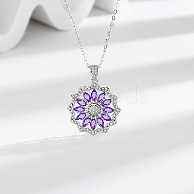 Flower Brass Micro Pave Cubic Zirconia Jewelry Set FS-WG0AAA8-01-1