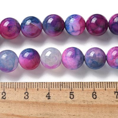 Natural Agate Beads Strands G-NH0001-G04-01-1