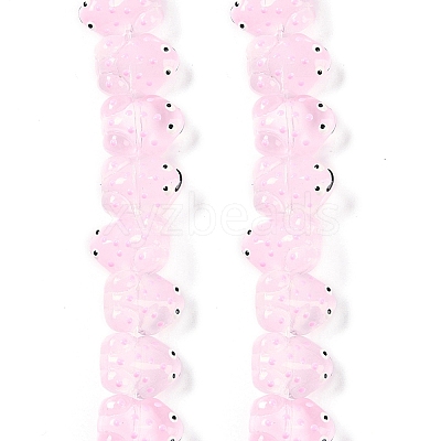 Transparent Glass Enamel Beads Strands GLAA-B021-05I-1