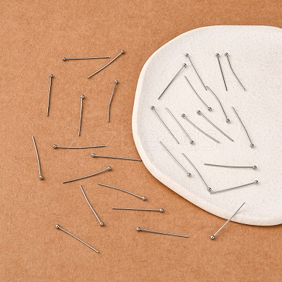 Tarnish Resistant 304 Stainless Steel Ball Head pins STAS-N017-02-25mm-1