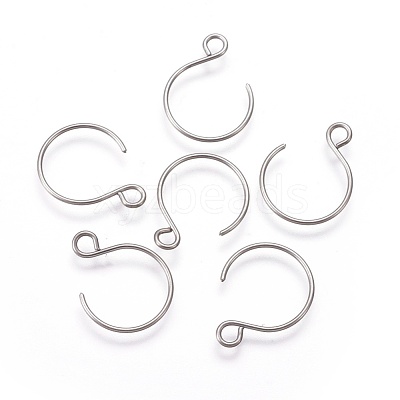 Tarnish Resistant 304 Stainless Steel Earring Hooks STAS-O119-10P-B-1