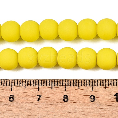 Opaque Glass Beads Strands GLAA-T032-P8mm-MD10-1
