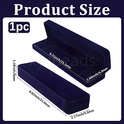 Velvet Necklace Gift Storage Boxes CON-BBC0001-30A-1