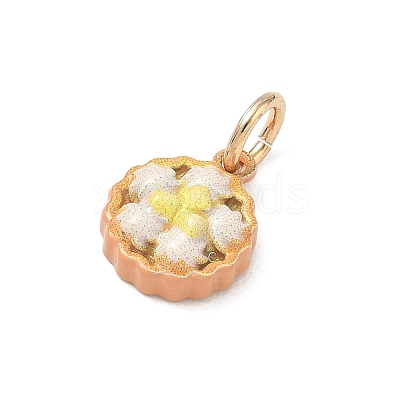 Spray Painted Brass Charms KK-CBAEB58-01C-1