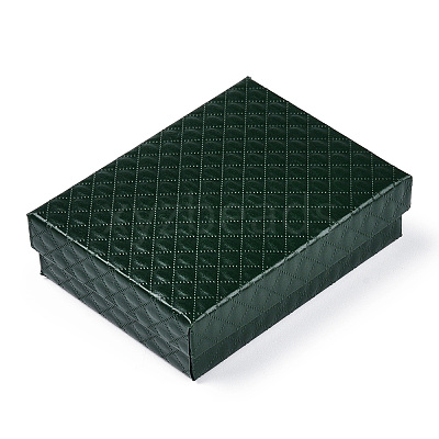 Rhombus Textured Cardboard Jewelry Boxes CBOX-T006-01I-1