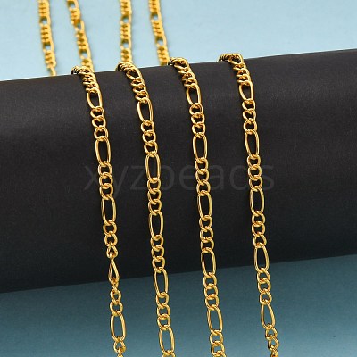 Iron Handmade Chains Figaro Chains Mother-Son Chains CHSM005Y-G-1