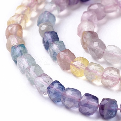 Natural Fluorite Beads Strands G-G991-C01-1