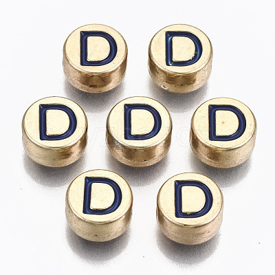 Alloy Enamel Beads X-ENAM-S122-029D-RS-1