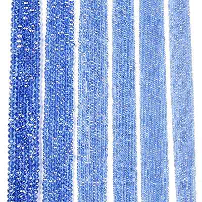 Electroplate Glass Beads Strands LS-EGLA-A044-T3mm-B14-1
