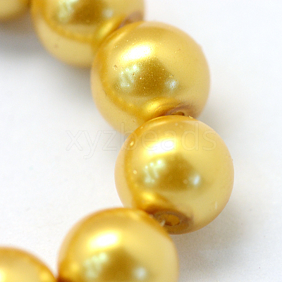Baking Paint Glass Pearl Bead Strands X-HY-Q003-3mm-31-1