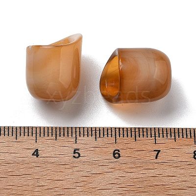 Two Tone Acrylic Beads OACR-S042-06B-1