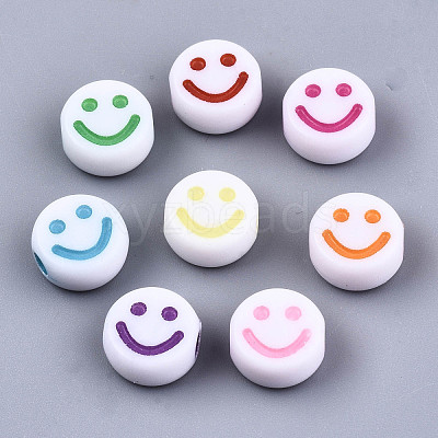 Opaque Craft Acrylic Beads X-MACR-S369-003A-01-1