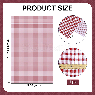 Tartan Cotton Fiber Fabric DIY-WH0504-685F-1