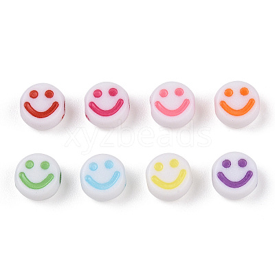 Opaque Craft Acrylic Beads X-MACR-S369-003B-01-1