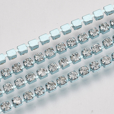 Electrophoresis Iron Rhinestone Strass Chains CHC-Q009-SS12-A01-1