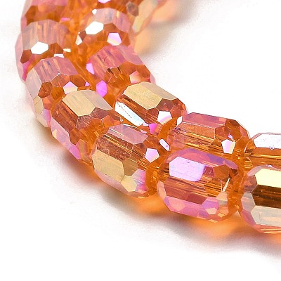 Electroplate Glass Beads Strands EGLA-D030-19C-1