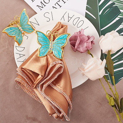 Butterfly Zinc Alloy Napkin Rings X1-EL-TAC0001-10B-1