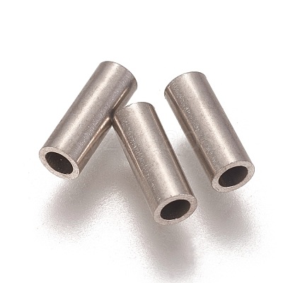 Tarnish Resistant 304 Stainless Steel Tube Beads STAS-L216-23D-P-1