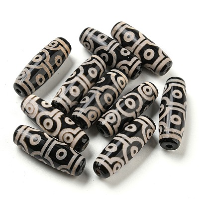 Tibetan Style 10-Eye dZi Beads TDZI-D008-22-1
