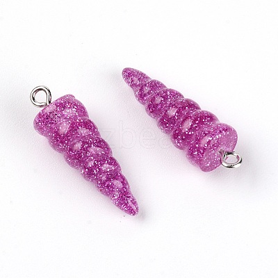 Resin Pendants LS-RESI-WH0014-45B-1