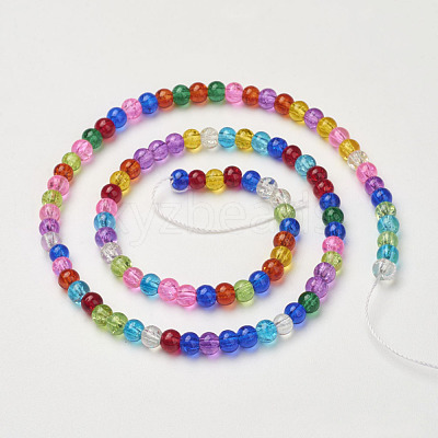 Crackle Glass Beads Strands GGM001-1
