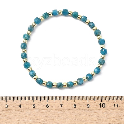4Pcs 4 Styles Adjustable Natural Apatite & Synthetic Hematite Bead Bracelets BJEW-JB14151-03-1