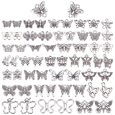 60pcs 30 Style Zinc Alloy Pendants Set PALLOY-PH0002-07-1