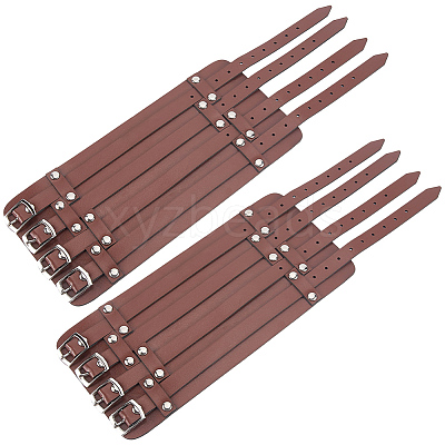 1Pc Viking PU Leather Cord Bracelets BJEW-CL0001-46A-1