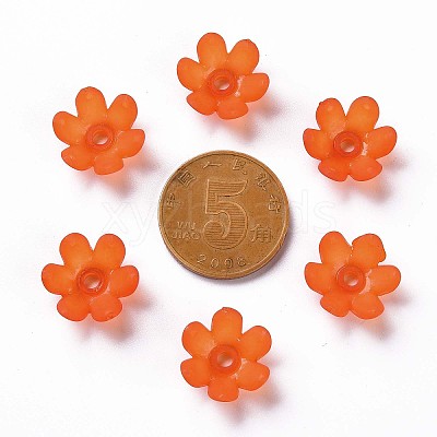 Frosted Acrylic Bead Caps MACR-S371-07A-726-1