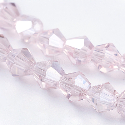 Transparent Electroplate Glass Beads Strands GLAA-F029-2mm-A26-1