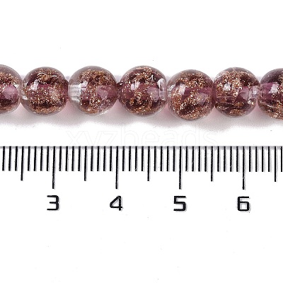 Handmade Gold Sand Lampwork Beads LAMP-Z009-01I-1