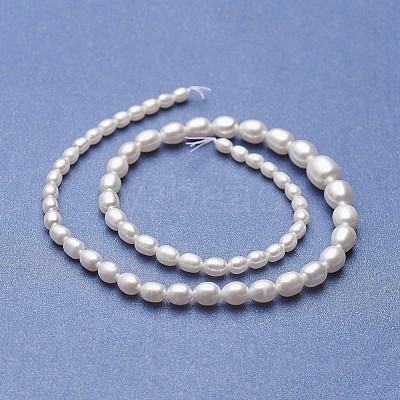 Natural Cultured Freshwater Pearl Graduated Beads Strands PEAR-P060-05A-01-1