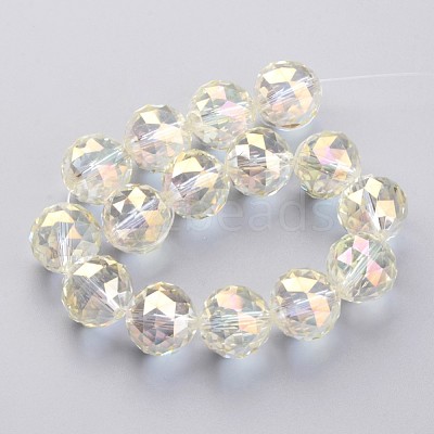 Electroplate Glass Bead Strands EGLA-J140-FR02-16mm-1