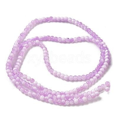 Crackle Glass Beads Strands GLAA-U001-4mm-04-1