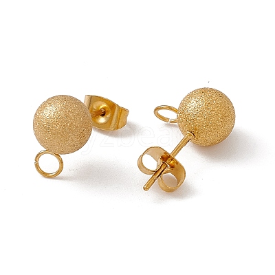 304 Stainless Steel Stud Earring Findings LS-STAS-E179-05E-G-1