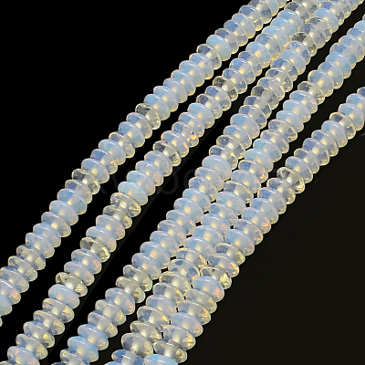 Rondelle Opalite Bead Strands G-Q447-22-1