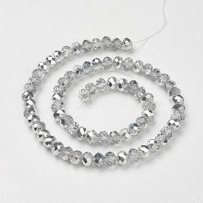 Electroplate Glass Bead Strands GR3x2MMY-07S-1