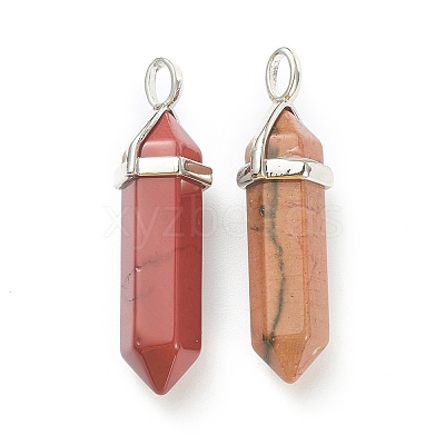 Natural Mookaite Pointed Pendants G-M378-01P-A21-1