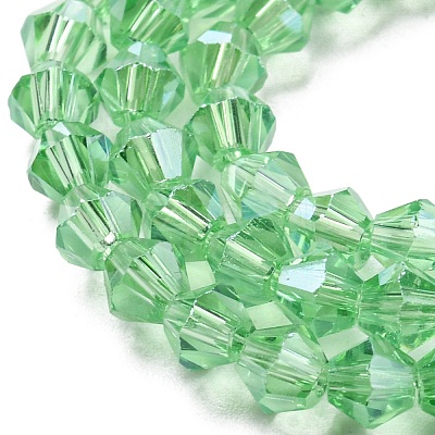 Transparent Electroplate Glass Beads Strands GLAA-F029-2mm-C24-1