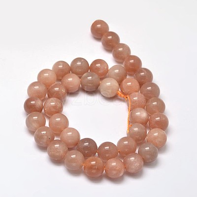 Natural Sunstone Round Bead Strands LS-G-F266-11-10mm-1