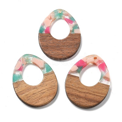 Resin and Walnut Pendants FIND-R051-10E-1