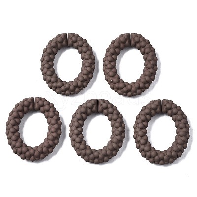Spray Painted CCB Plastic Linking Rings CCB-Q091-011C-1