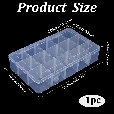 Plastic Bead Storage Containers CON-PA0001-03-1