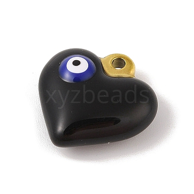 304 Stainless Steel Enamel Pendants STAS-M071-02A-1