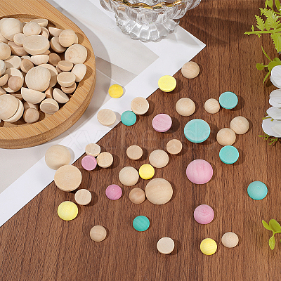 200Pcs Unfinished Natural Wood Cabochons WOOD-SP0001-56-1