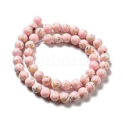 Synthetic Turquoise and Sea Shell Assembled Beads Strands G-D482-01D-06-1
