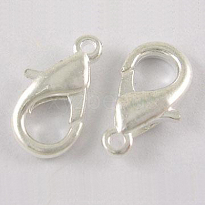 Zinc Alloy Lobster Claw Clasps PALLOY-R042-305-S-NF-1